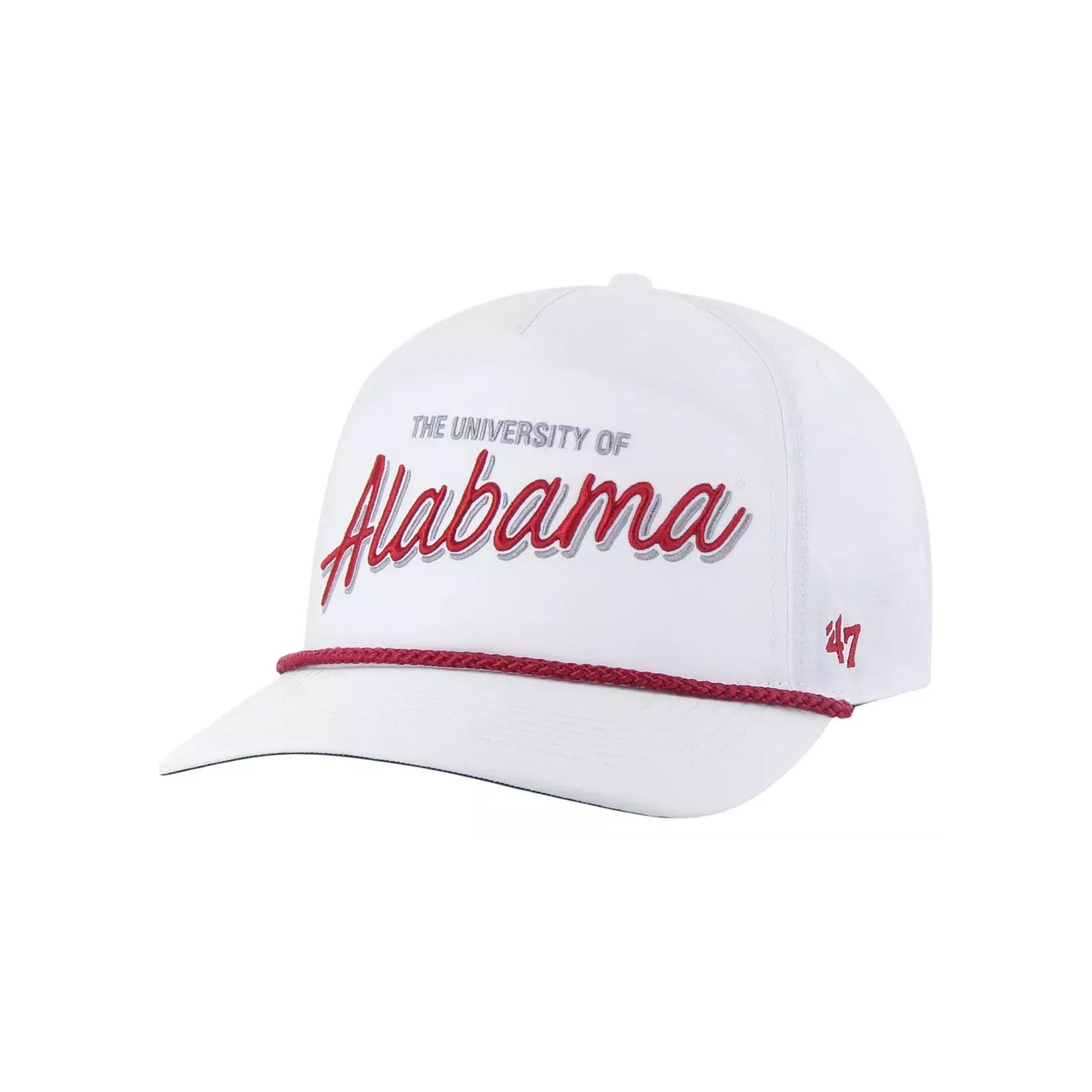 47 Alabama Crimson Tide Fairway Hitch Snapback Hat - White - WHITE